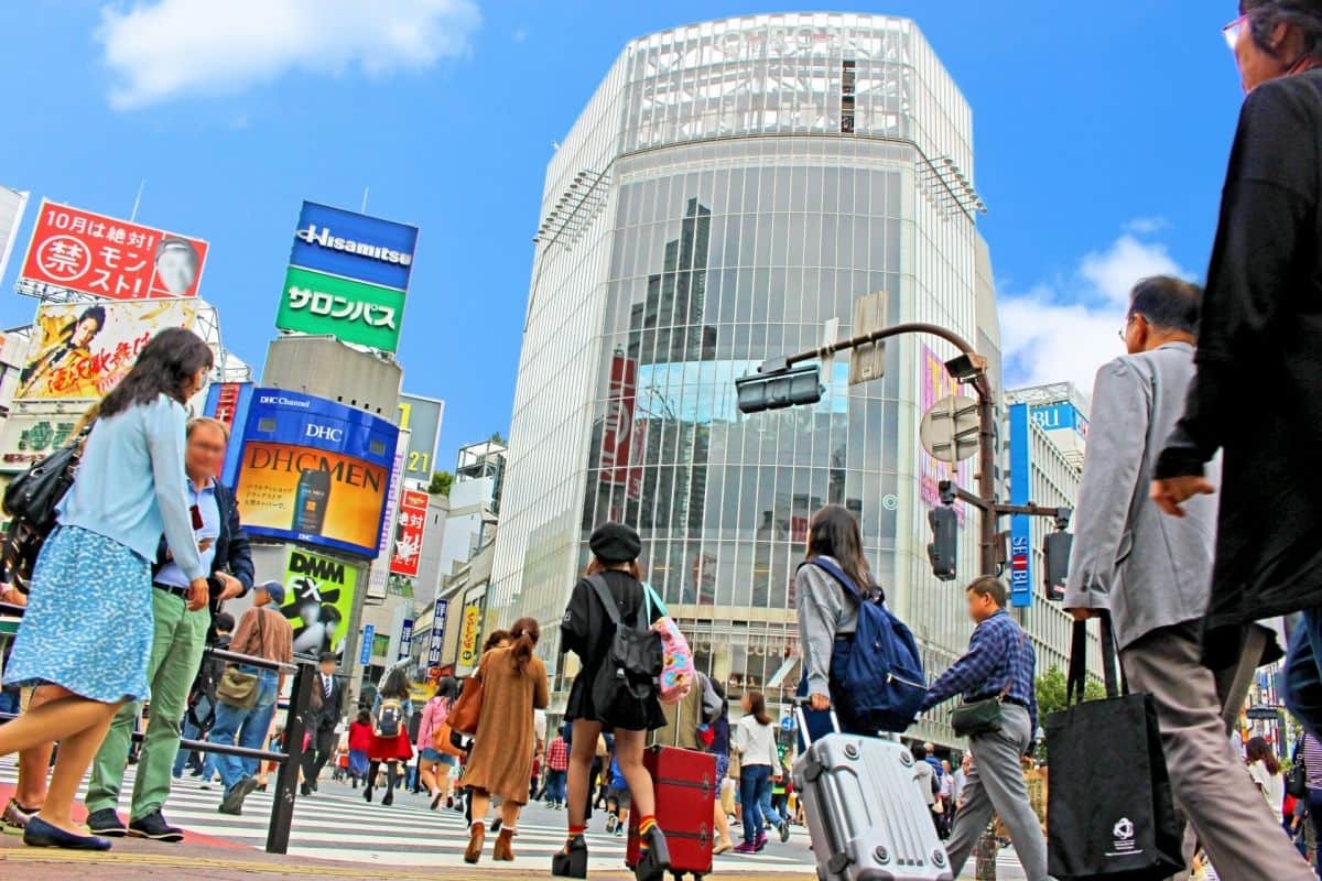 渋谷のスクランブル交差点