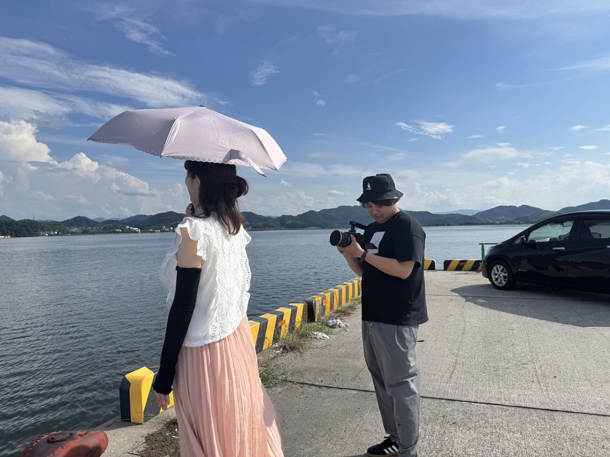 鳥取・島根のYouTubeチャンネル「ラズダTV」の撮影風景