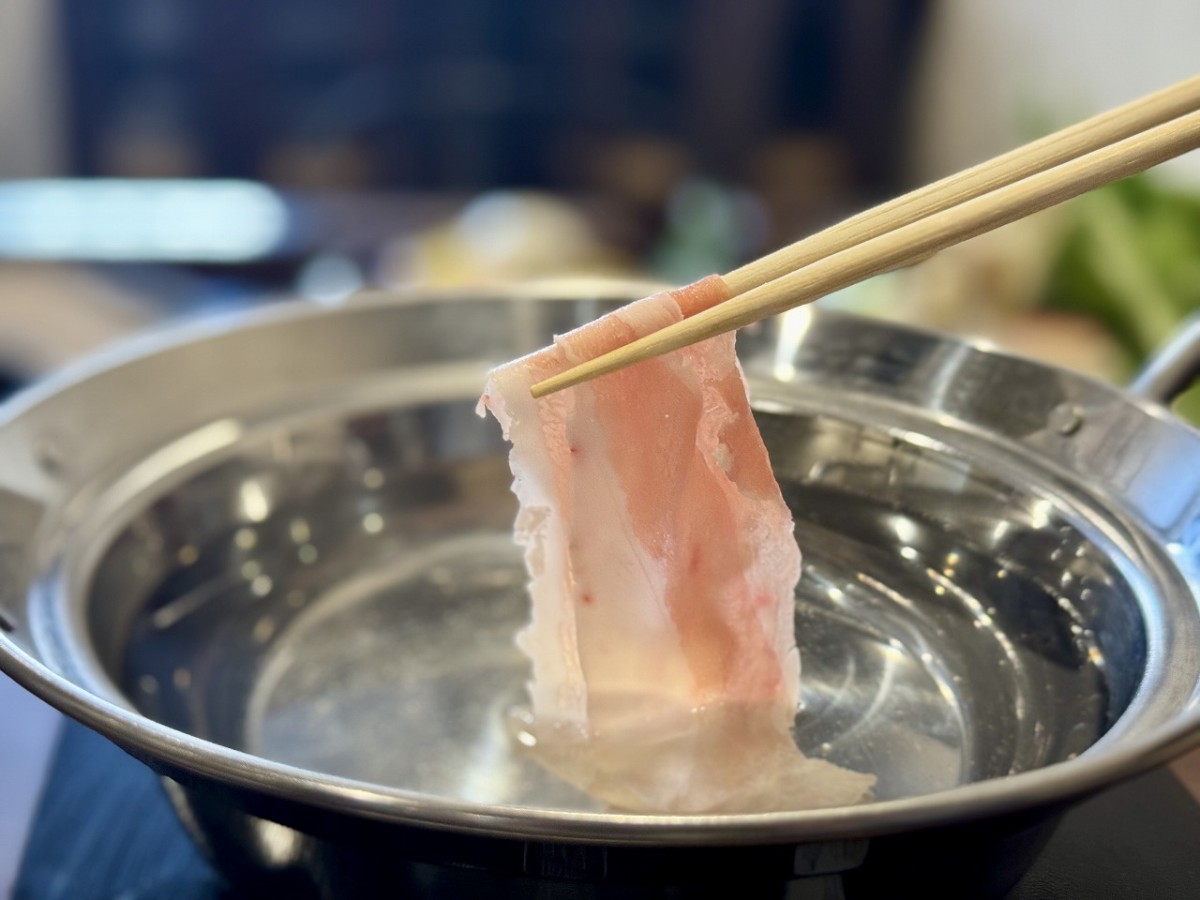 島根県松江市にある『豚しゃぶ 和』のしゃぶしゃぶ鍋