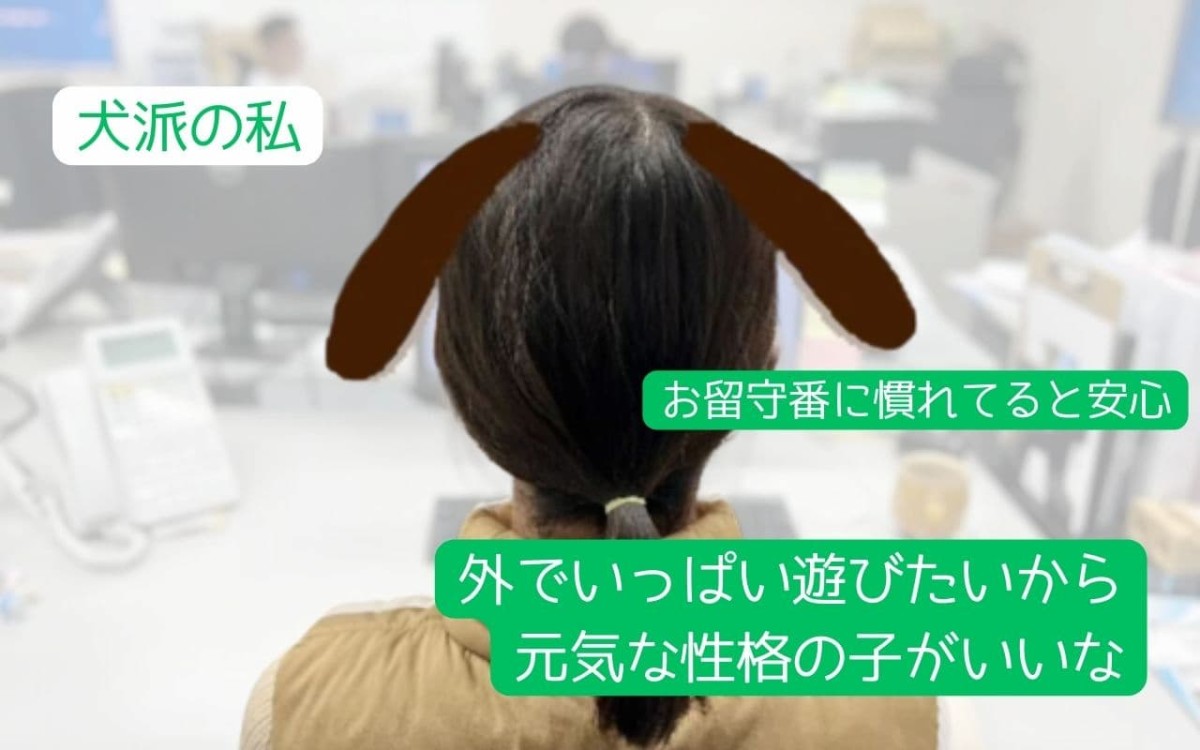 犬派の人の考えイメージ