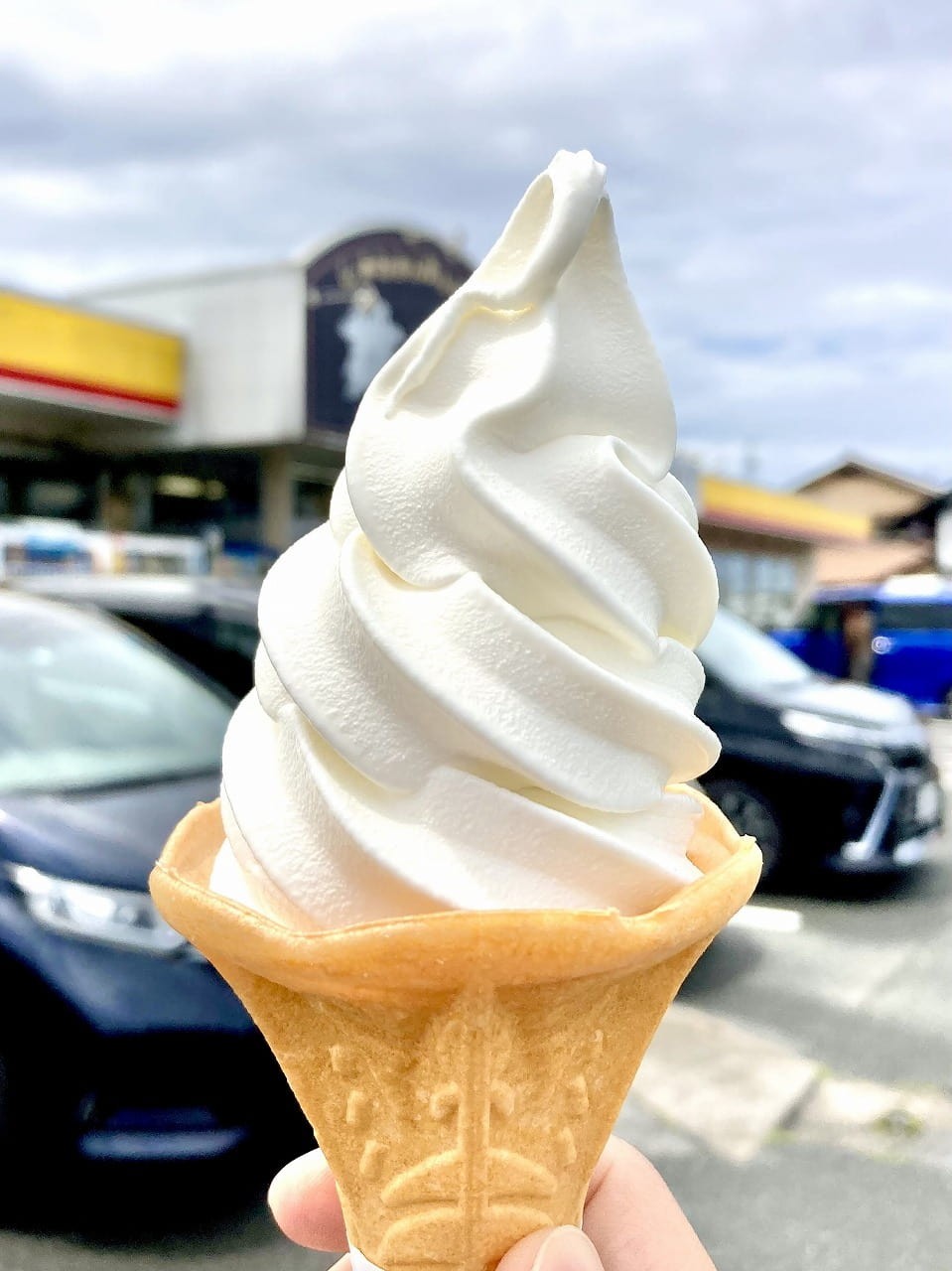 島根県江津市のドライブステーション『神楽の里 舞乃市』で買えるソフトクリーム
