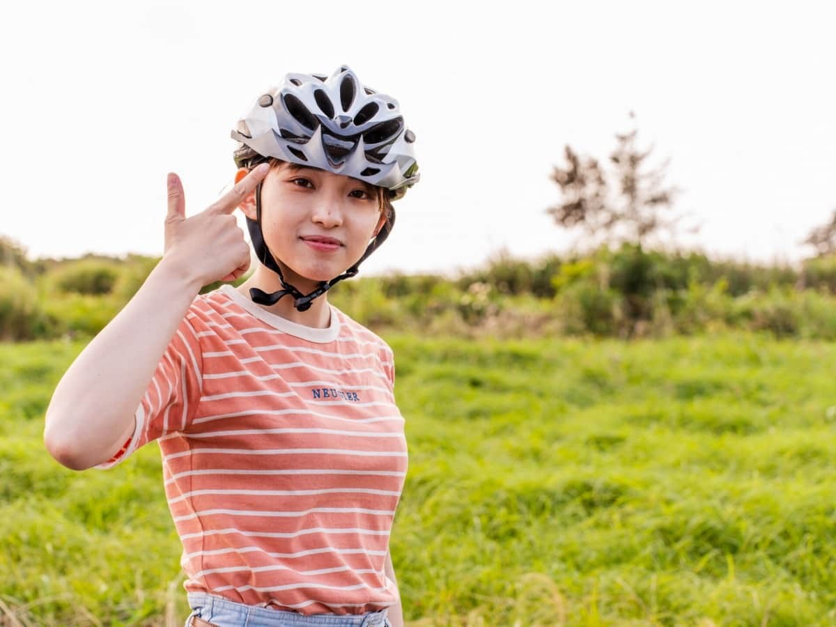 自転車のヘルメット