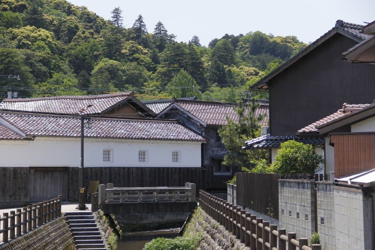 鳥取県倉吉市の観光地・白壁土蔵群の景色