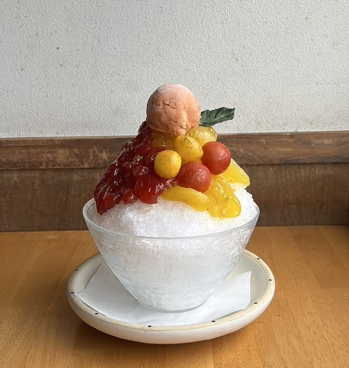 島根県松江市のうどんカフェ『あなぞう』のおすすめかき氷