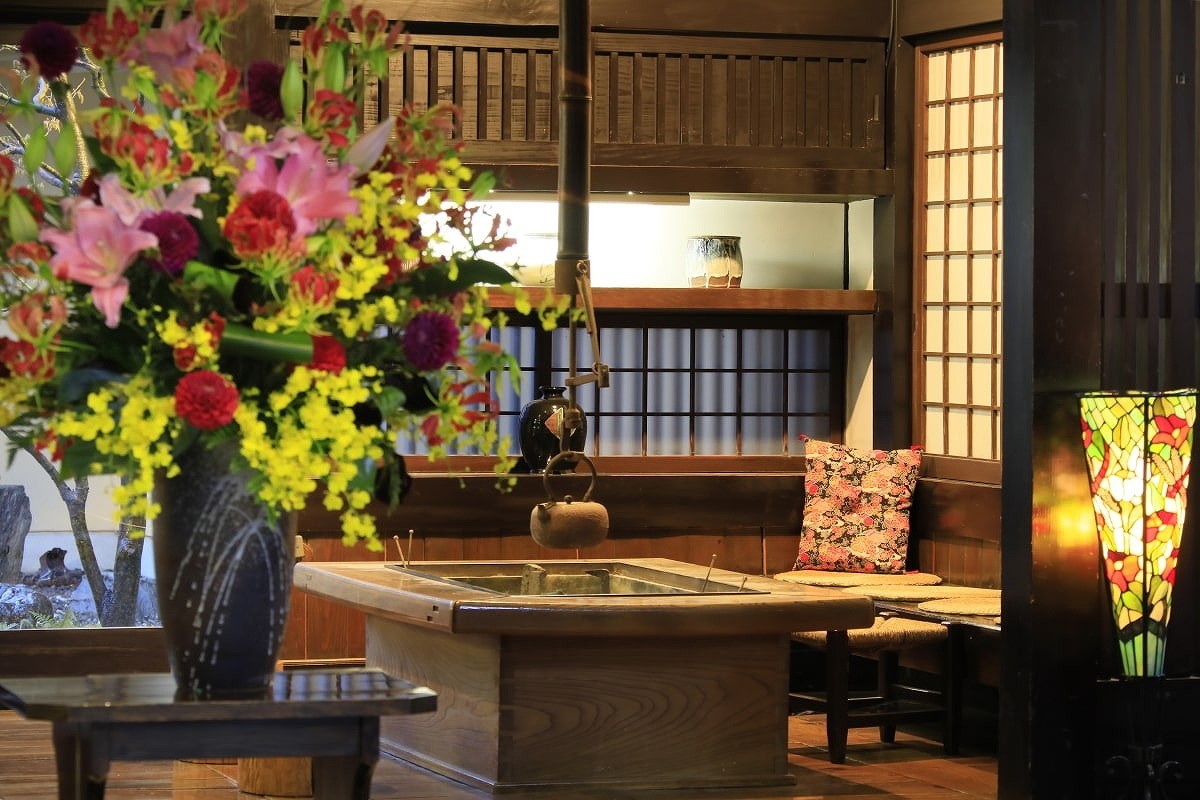 鳥取県米子市の皆生温泉にある温泉宿『皆生風雅』の館内の様子