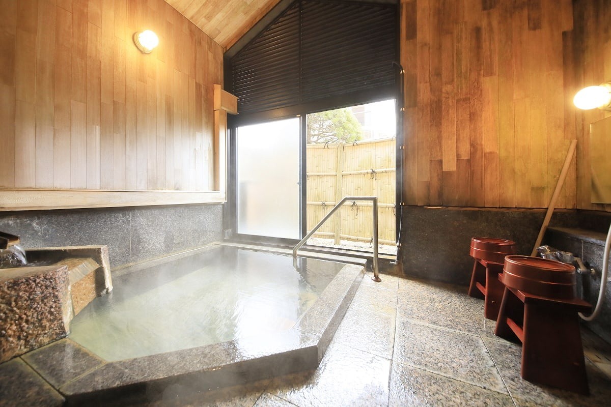 鳥取県米子市の皆生温泉にある温泉宿『皆生風雅』の浴場