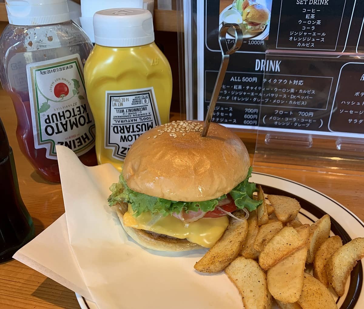 島根県出雲市にある『ビートルバーガー』のメニュー