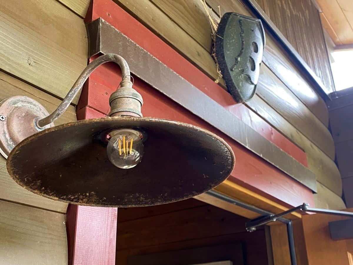 玄関のランプ