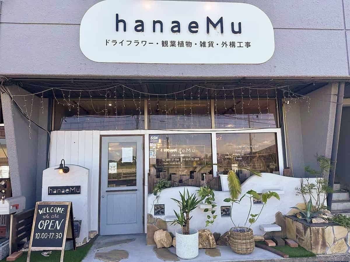 鳥取県米子市にある『hanaeMu』の外観