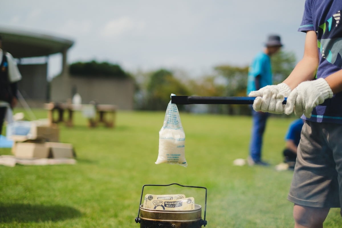 鳥取県浜田市にある『海のみえる文化公園』で開催された「防災×モルック体験」イベントの様子