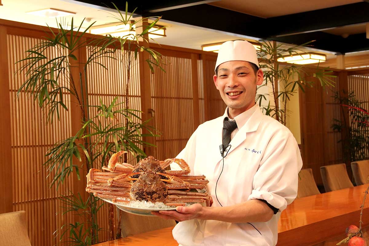 島根県松江市にある日本料理店『日本料理 松江 和らく』の職人