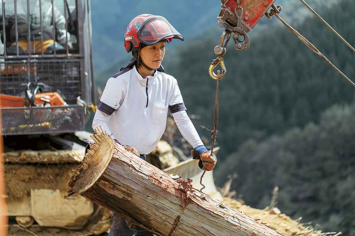 山陰の企業「飯石森林組合」の仕事風景