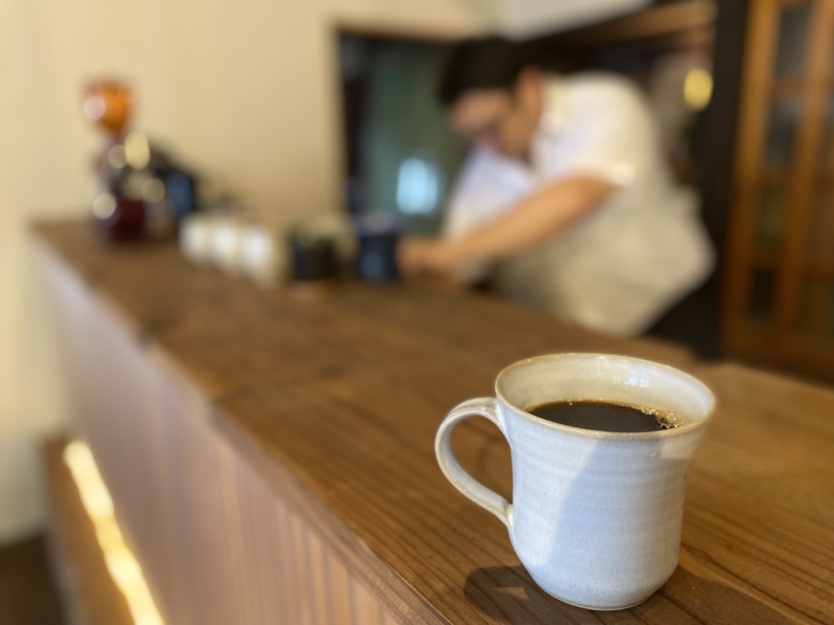 島根県江津市の有福温泉にあるカフェ『有福どりっぷ』のコーヒー