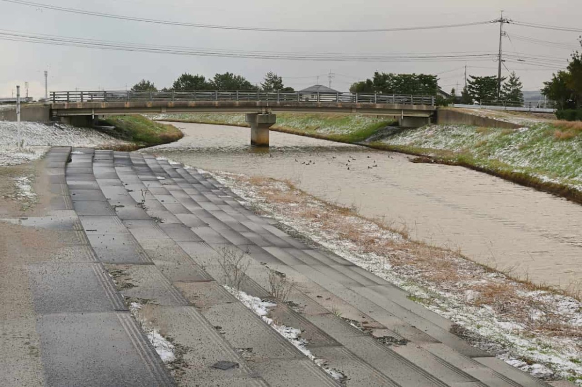 島根県出雲市にある『五右衛門川河川公園』の様子