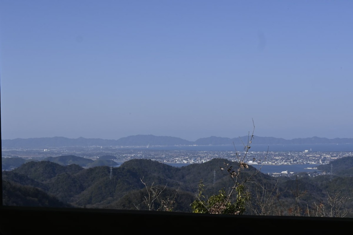 鳥取県南部町にある「母塚山展望台2」からの眺め