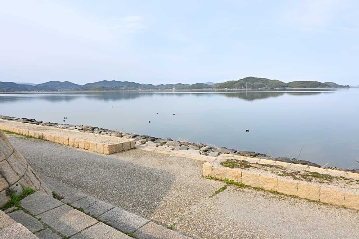 鳥取県米子市にある『湊山公園』周辺の遊歩道