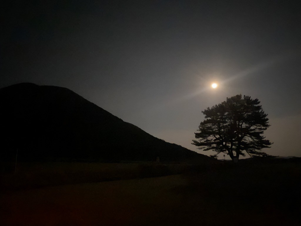 三瓶山の夜の景色