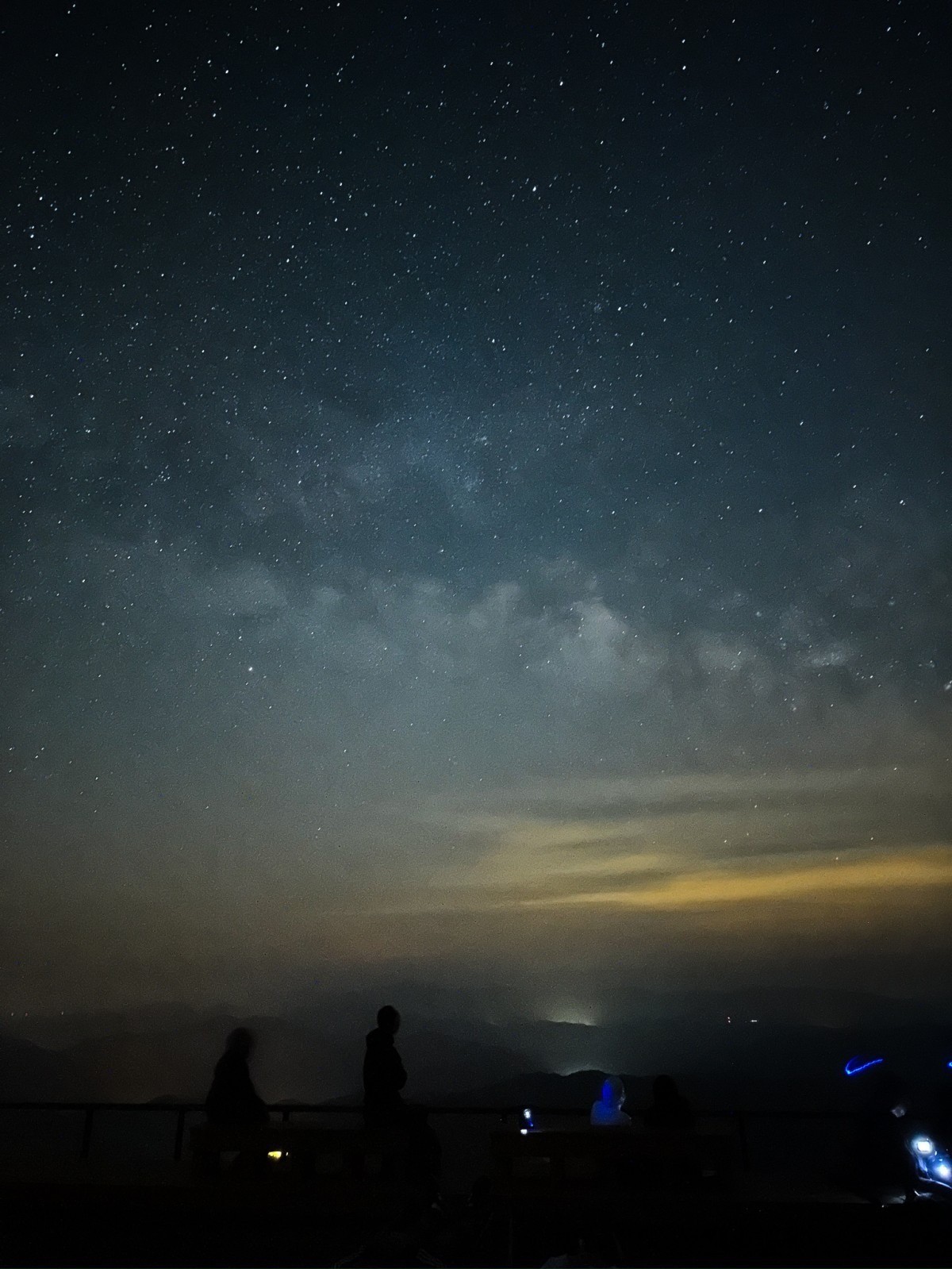 三瓶山から見える星空