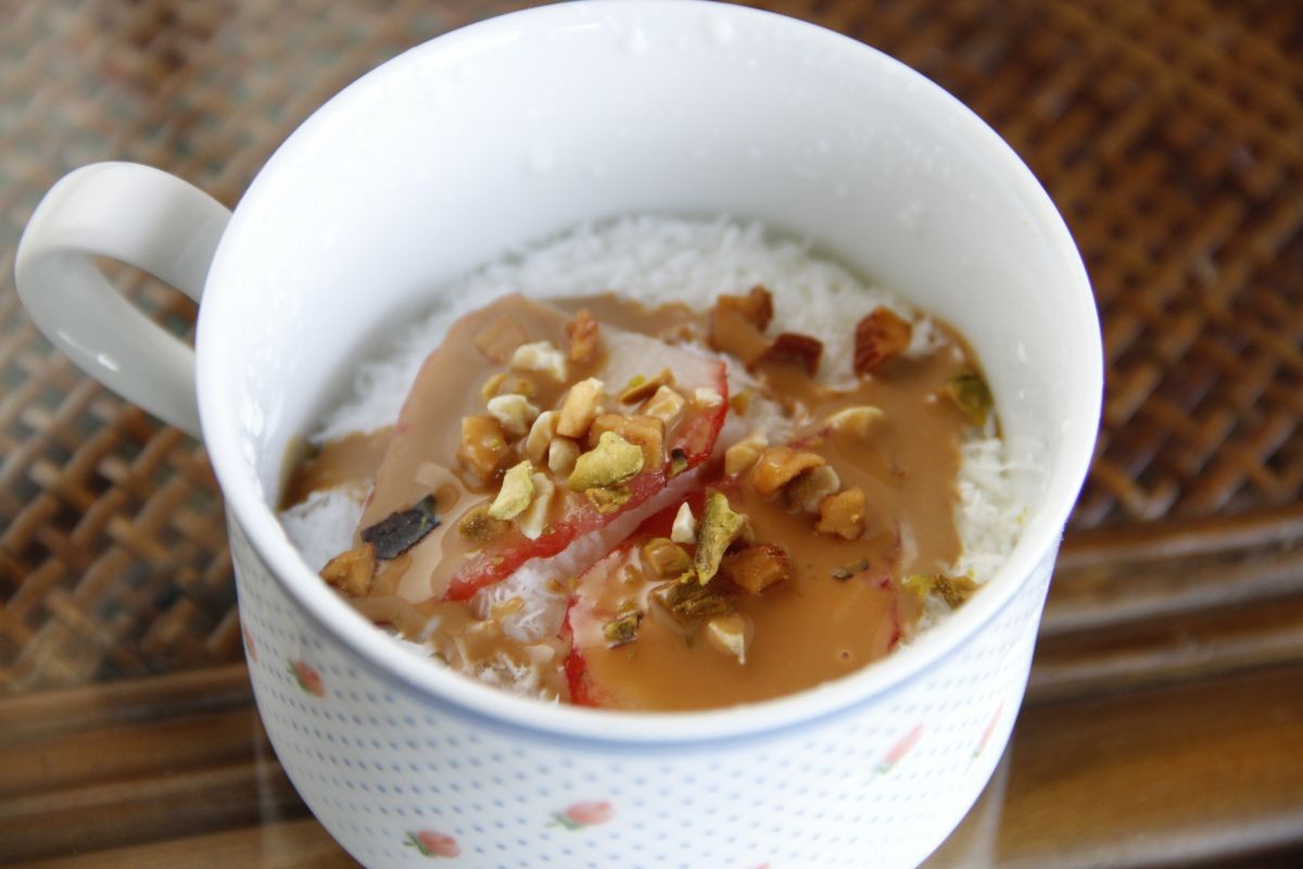 雲南市の古民家カフェ『Soban』のデザートピンス