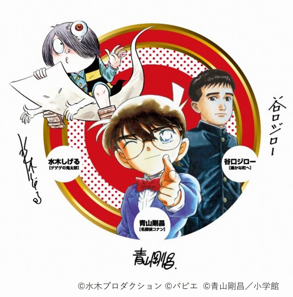 まんが王国とっとりを代表するキャラクターたち