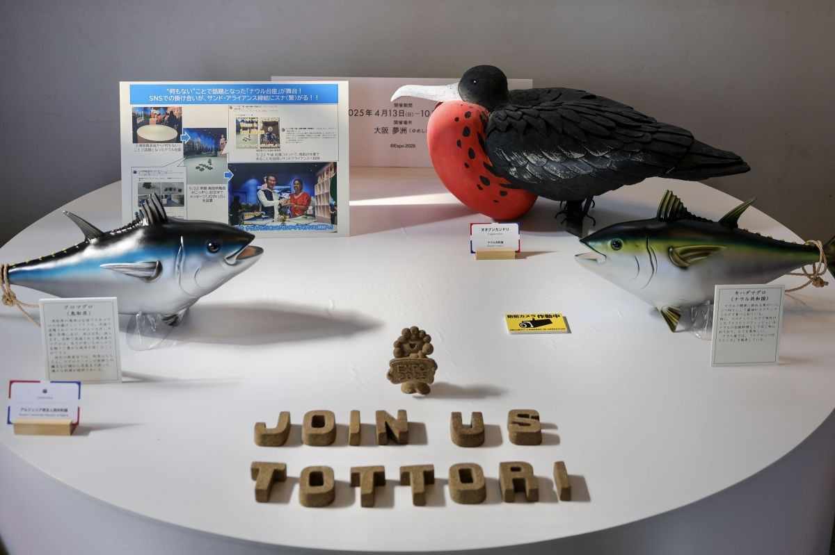 境港市「とっとりサンドパビリオン」の展示物