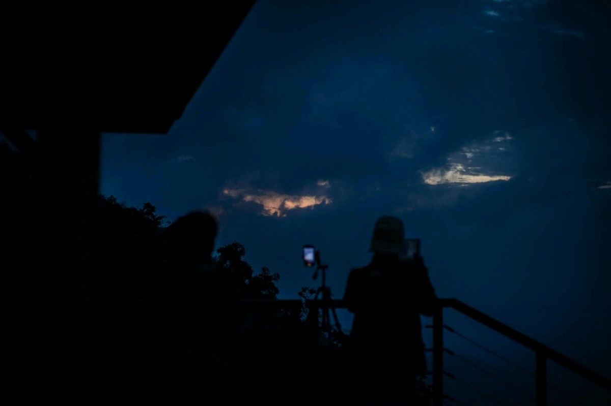 島根県大田市・三瓶山で開催されるイベント「天空の朝ごはん」の開催時の様子