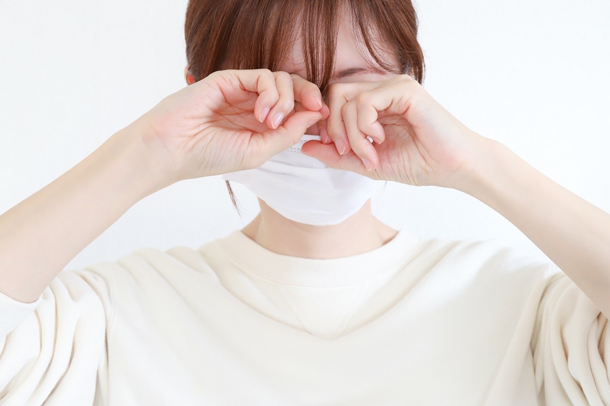 花粉でムズムズしている人