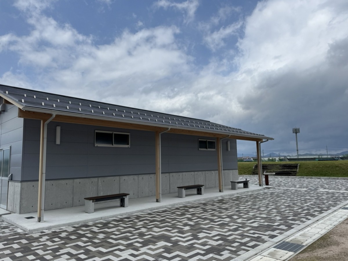 境港市渡町の公園『竜ケ山屋根付き広場』のかまど