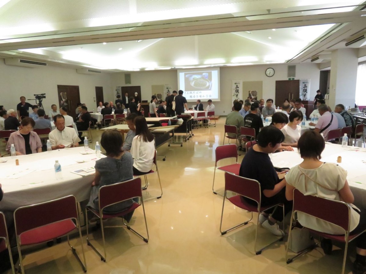三瓶そばの魅力を味わう会の過去開催時の様子