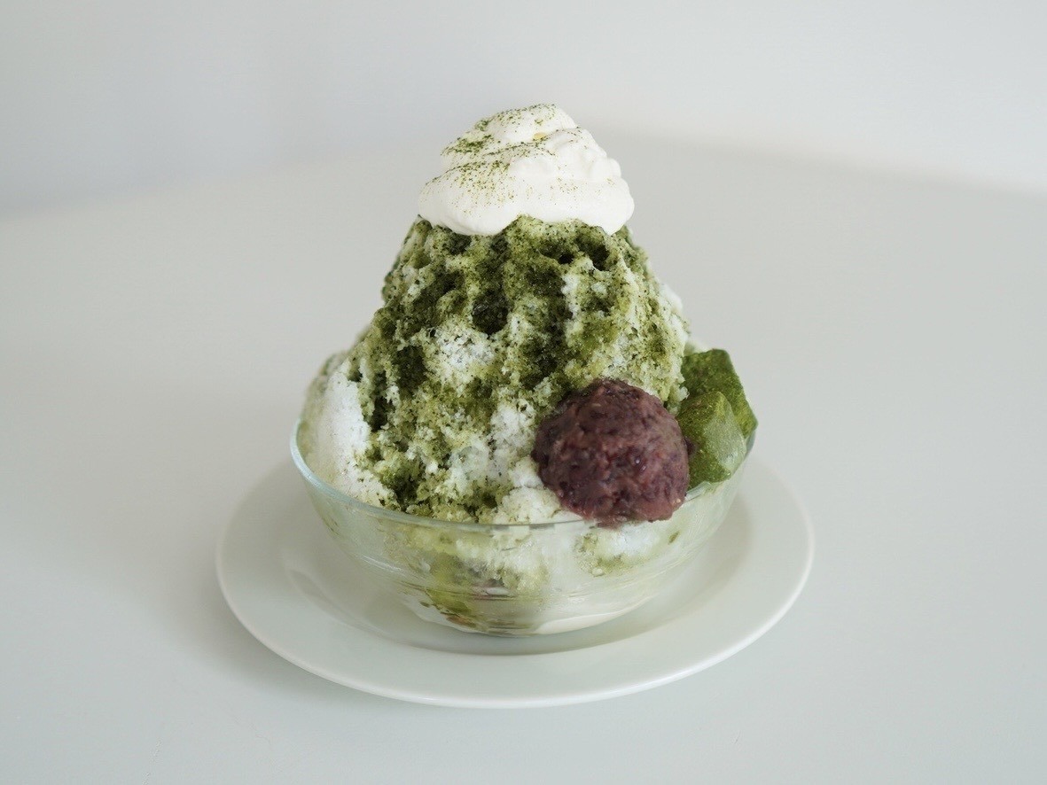 松江市の人気カフェ「HAUS」の「抹茶かき氷」