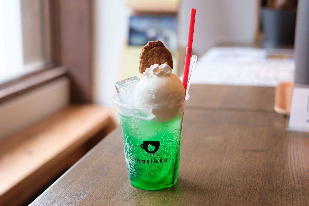 松江市美保関町のカフェ「はしっこ」のドリンク