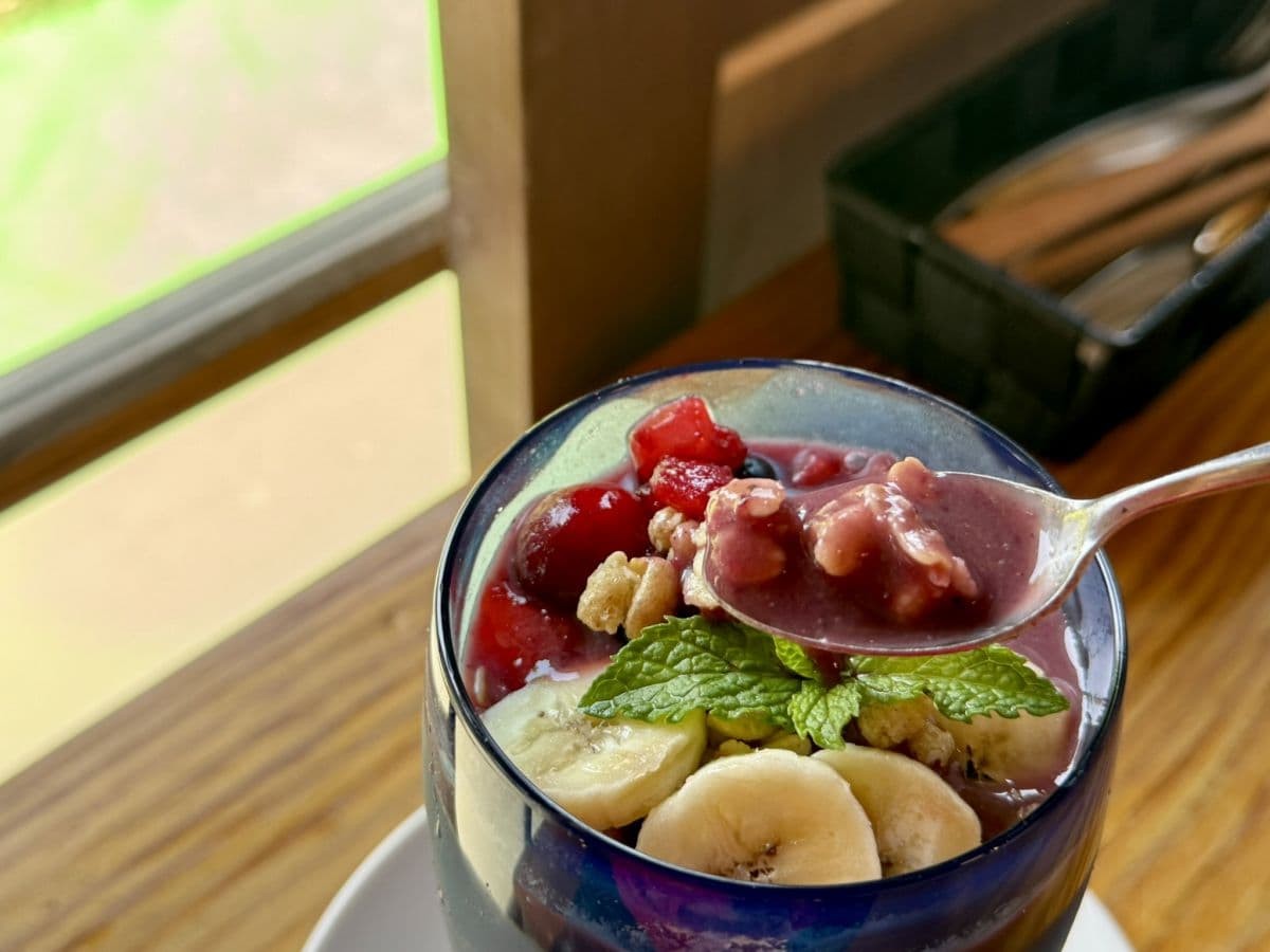 鳥取県米子市の古民家カフェ「カフェトムテ」のアサイーボウル
