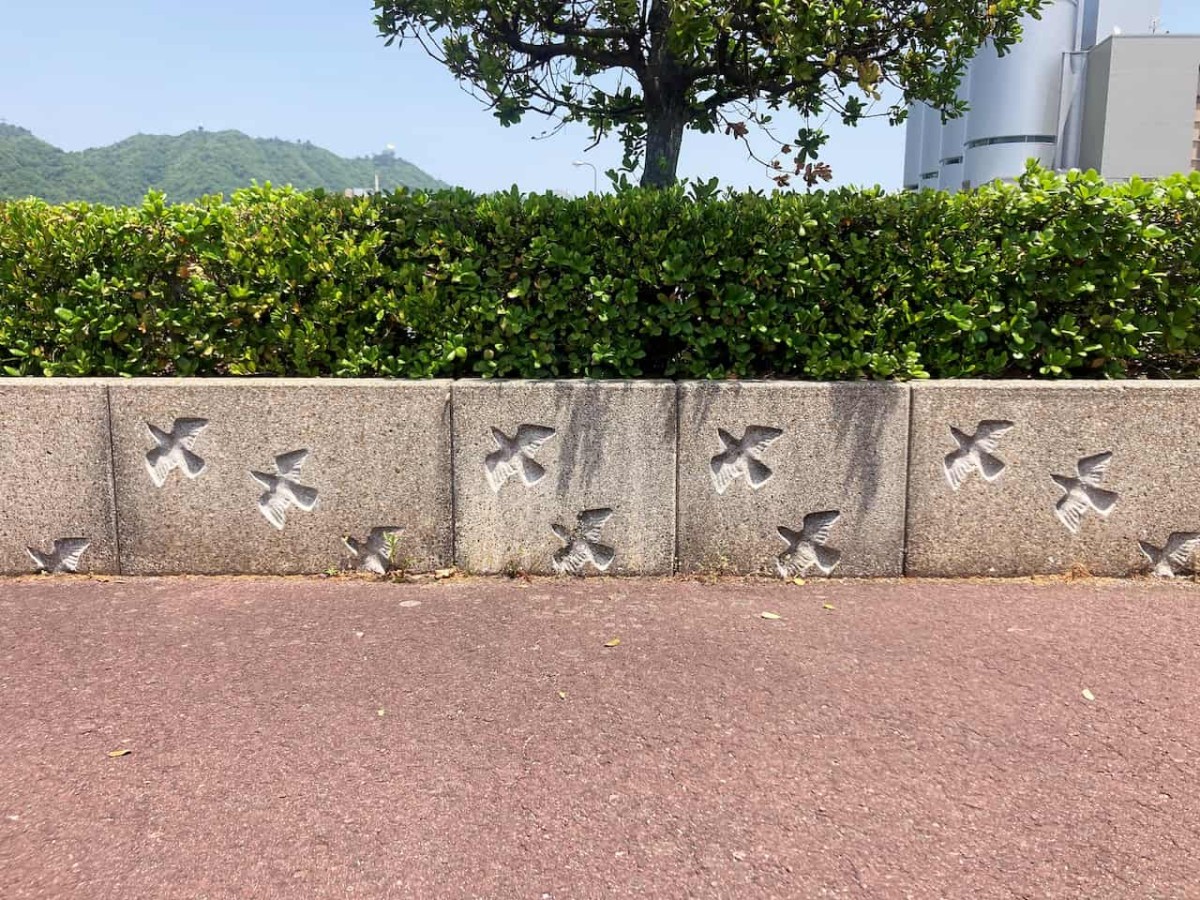 鳥取県境港市にある『弥生緑地』の様子