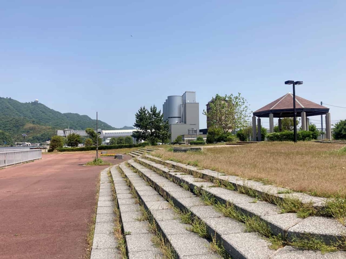 鳥取県境港市にある『弥生緑地』の様子