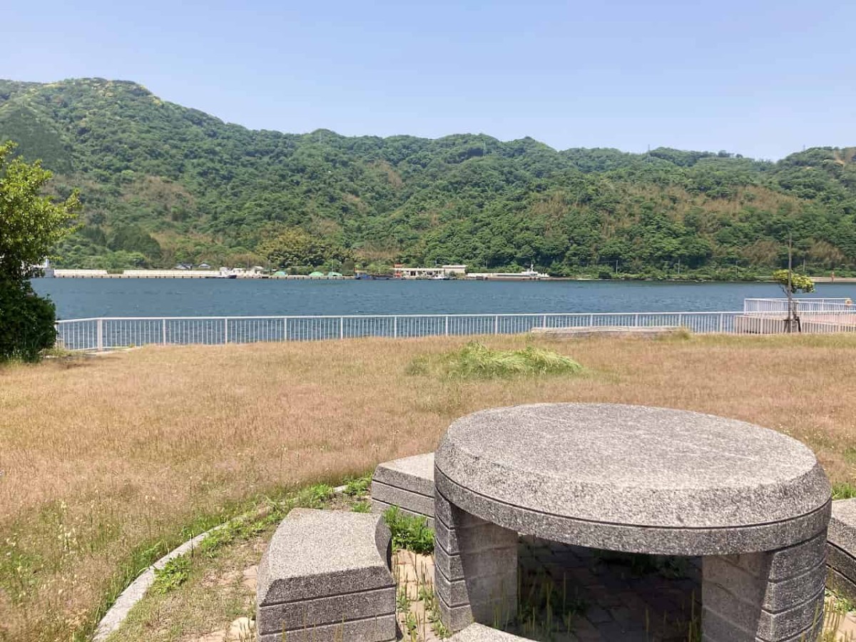 鳥取県境港市にある『弥生緑地』の様子
