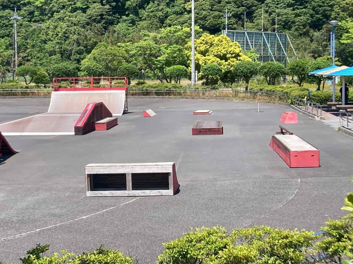 鳥取県東伯郡湯梨浜町にある『ハワイ夢広場』周辺にあるスケートパーク