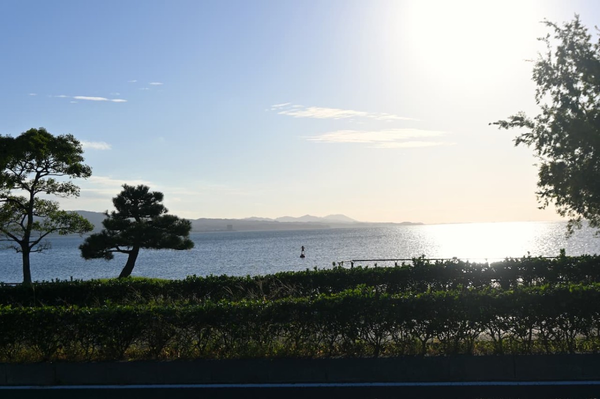 島根県松江市にある『白潟公園』から見る宍道湖