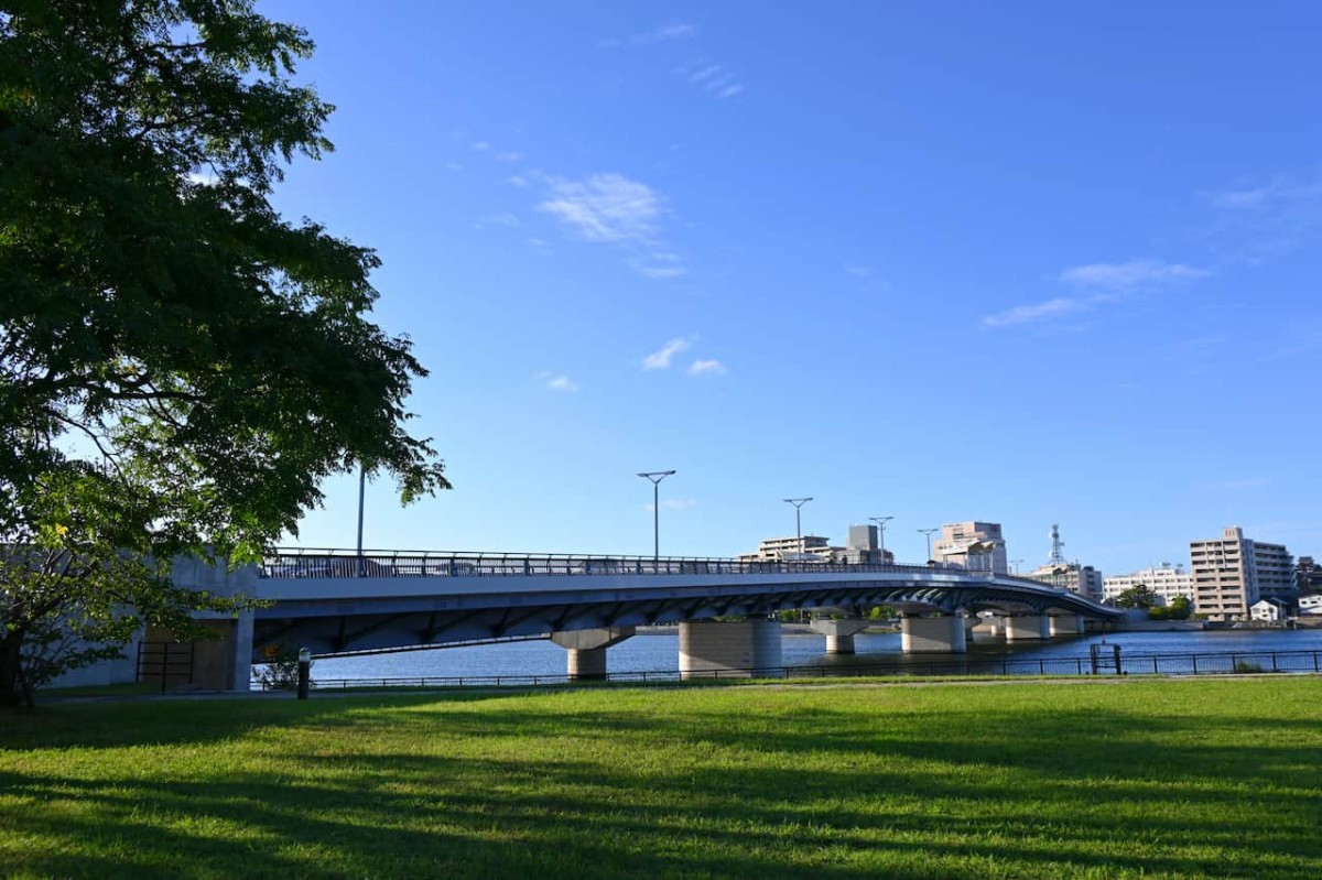 島根県松江市にある『白潟公園』の様子