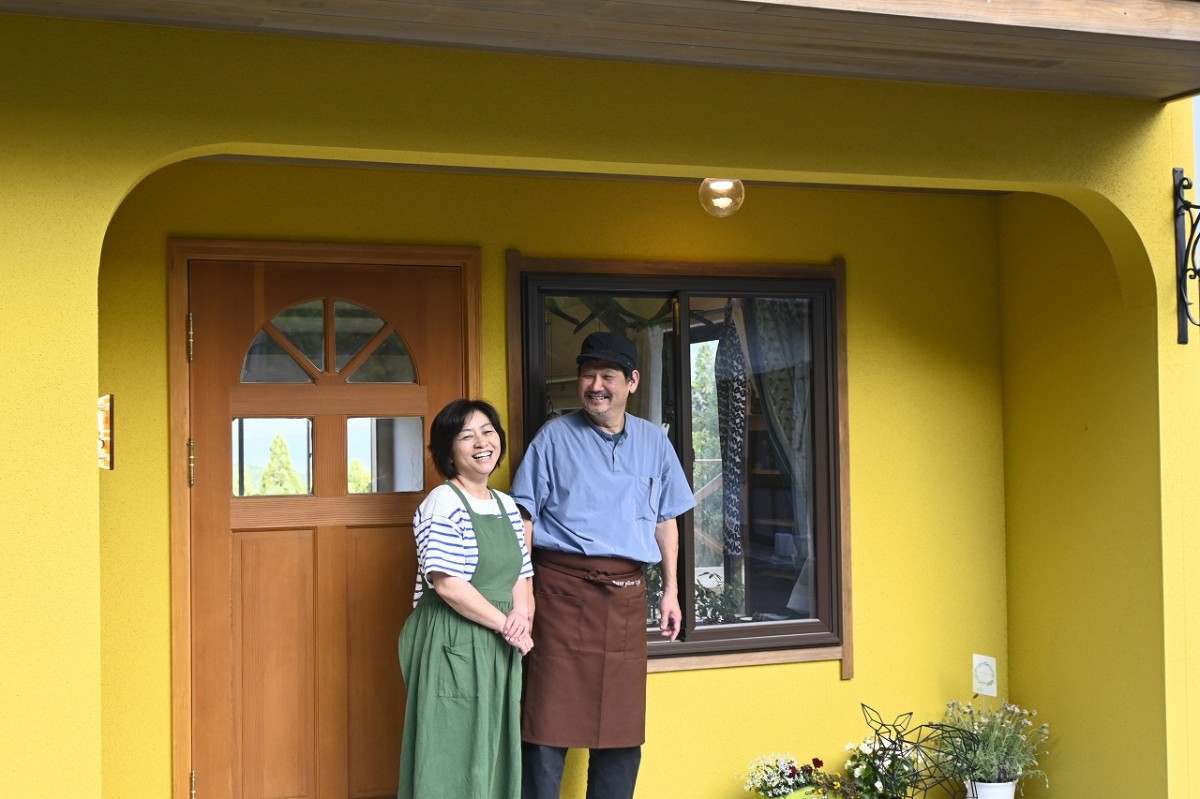 島根県出雲市の『バターイエローカフェ』の外観