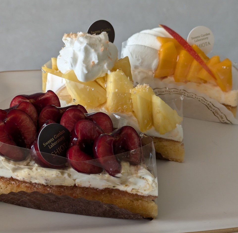 鳥取県日吉津村にオープンしたスイーツ専門店『スイーツガーデンラボラトリーシオタ』のスイーツ