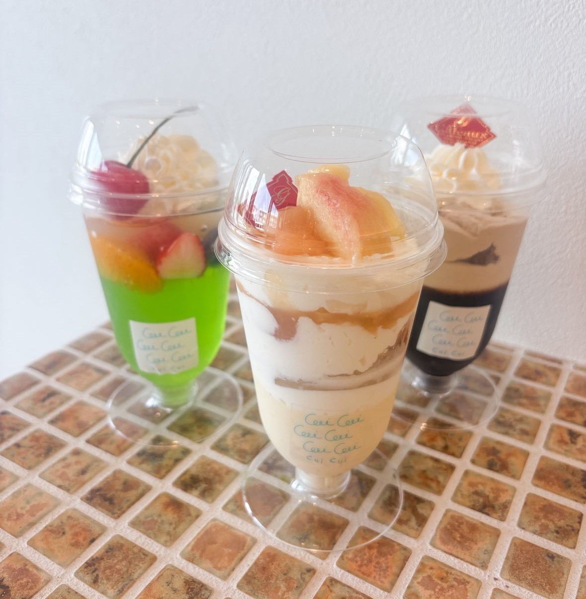 島根県出雲市にある複合施設『&』内にオープンしたスイーツショップ『Patisserie Cui Cui』のスイーツ