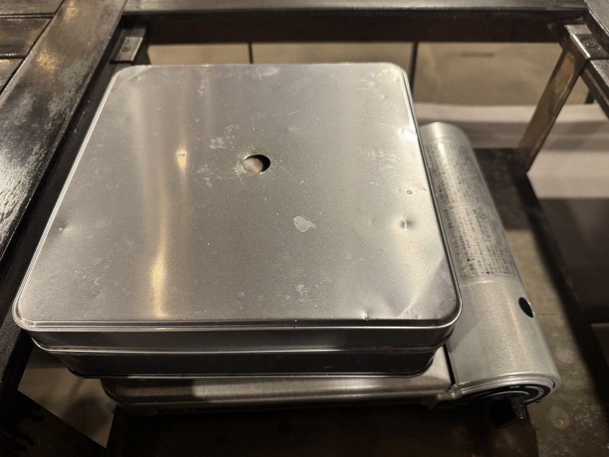 島根県出雲市『ラピタ本店』屋上で開催されている「星空ガーデン」の調理風景