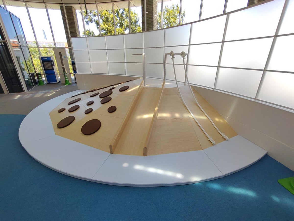 島根県浜田市の石見海浜公園内『アクアスキッズハウス』の遊具