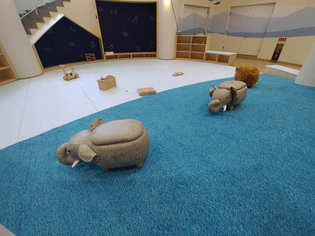 島根県浜田市の石見海浜公園内『アクアスキッズハウス』の遊具
