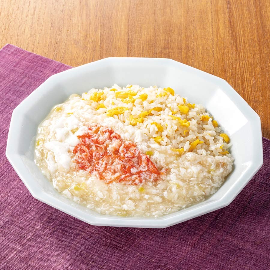 さんいん中央テレビの人気番組『SOUP』と『セブン‐イレブン』のコラボ弁当の蟹あんかけ玉子チャーハン