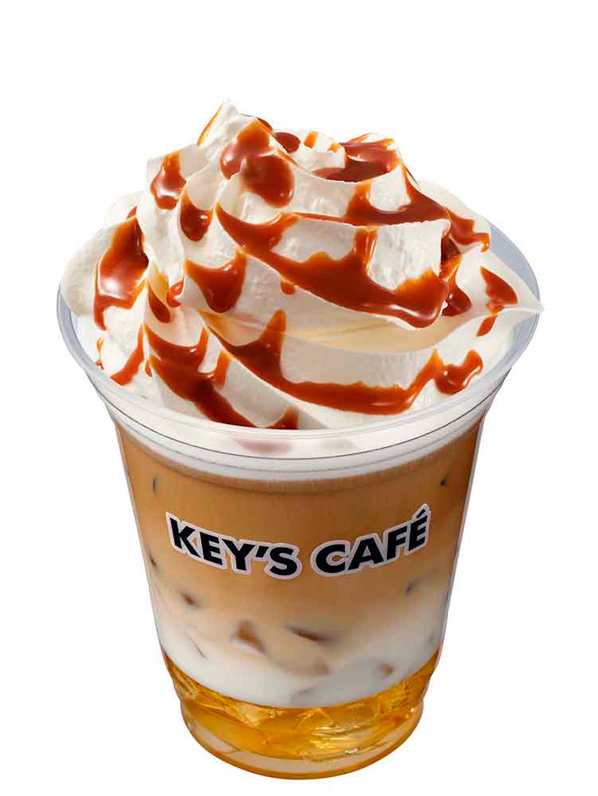 鳥取県鳥取市『KEY'S CAFE 鳥取丸山店』のキャラメルラテ