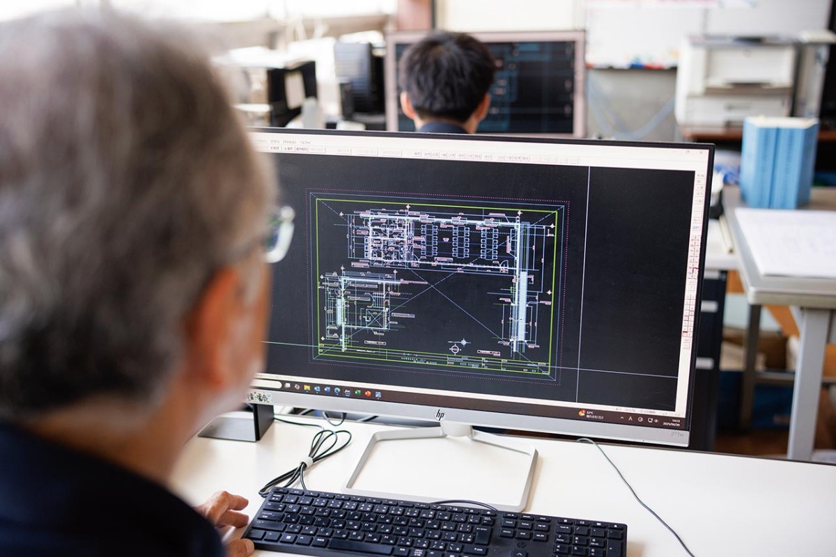 米子市の工務店・安達建築設計事務所の仕事場