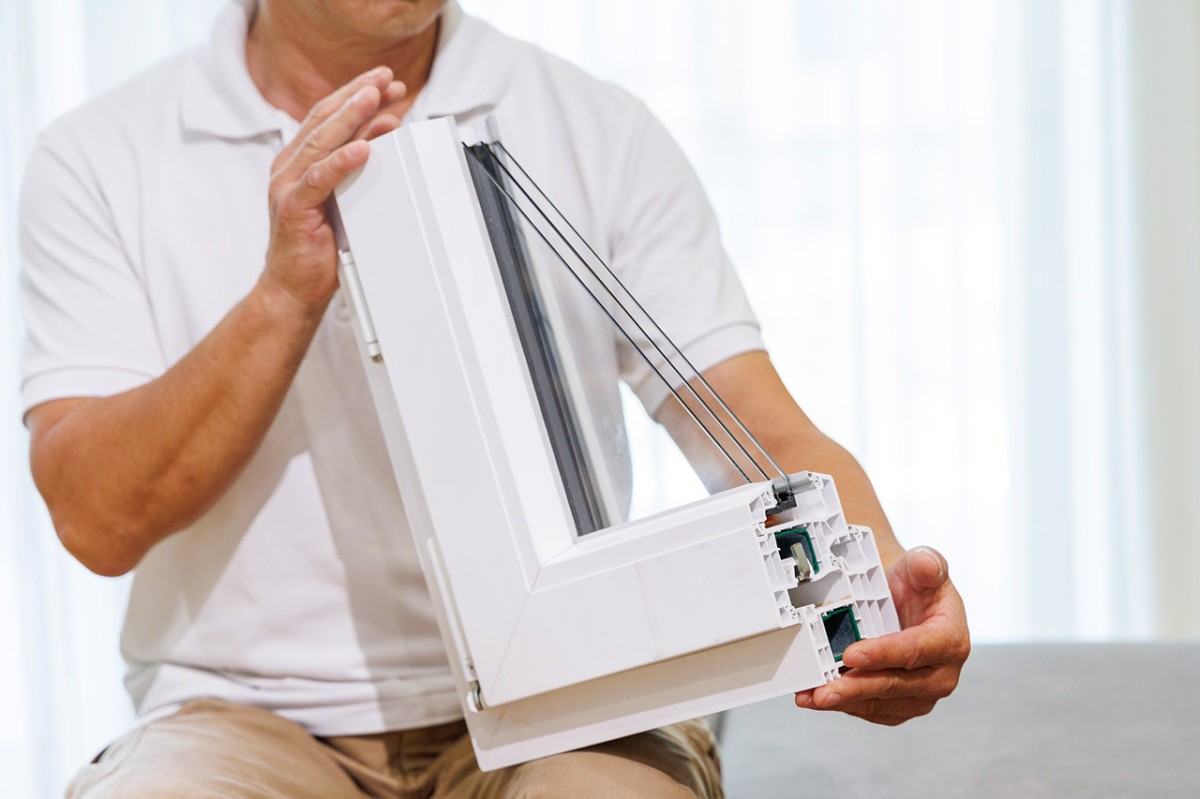 トリプルサッシの模型