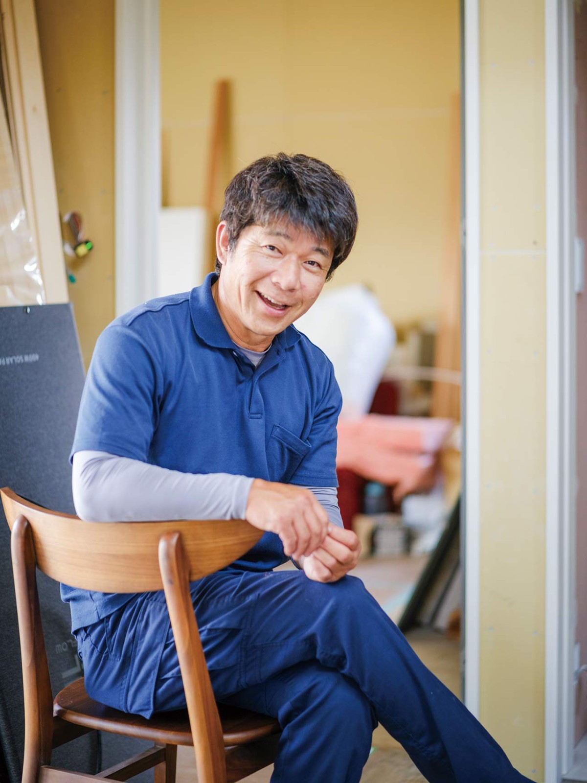 インタビューに答える江田社長