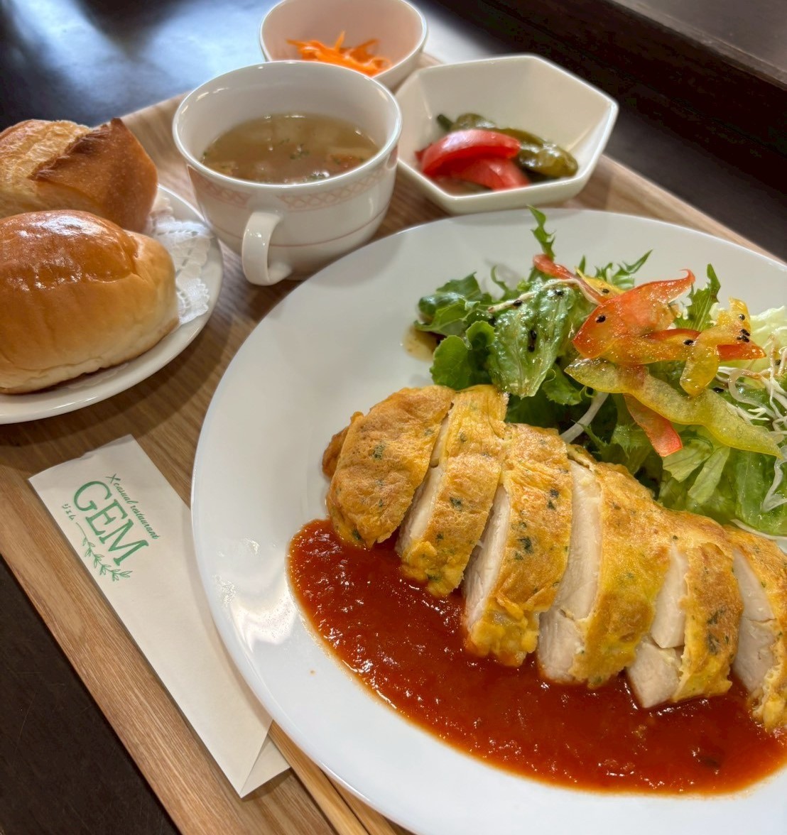 鳥取県鳥取市の『カジュアルレストランGEM』の日替わりランチ
